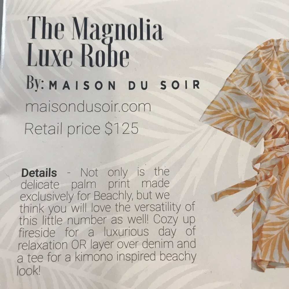☀️Magnolia Luxe Robe & Matching Sleep Mask - Picture 6 of 7